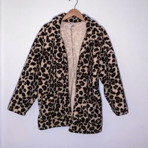 Z Supply The Leopard Sherpa Coat